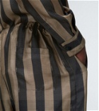 Fendi Striped silk pants