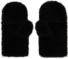 Yves Salomon - Meteo Black Shearling Mittens