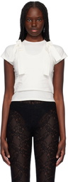 AMBUSH White Layered Ribbon Baby T-shirt