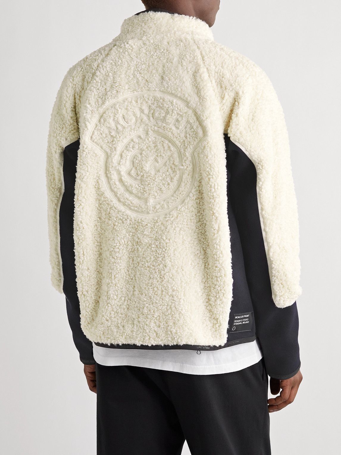 Moncler Genius - 7 Moncler Fragment Wool-Fleece and Jersey Zip-Up