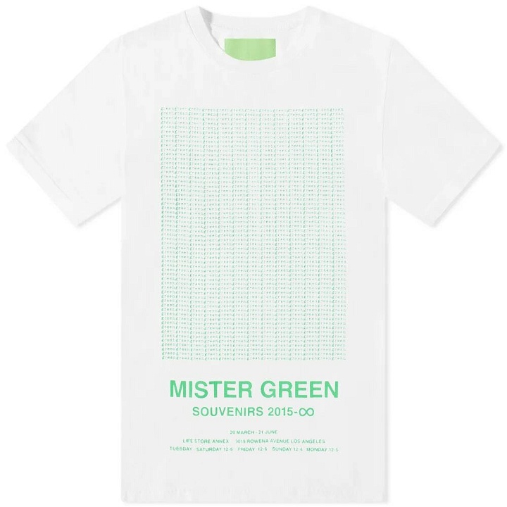 Photo: Mister Green Men's Poetry T-Shirt in White