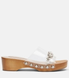Simone Rocha Embellished PVC clogs