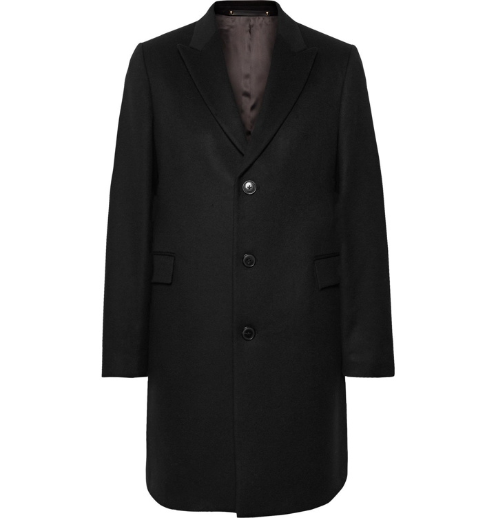 Photo: Paul Smith - Wool and Cashmere-Blend Coat - Black