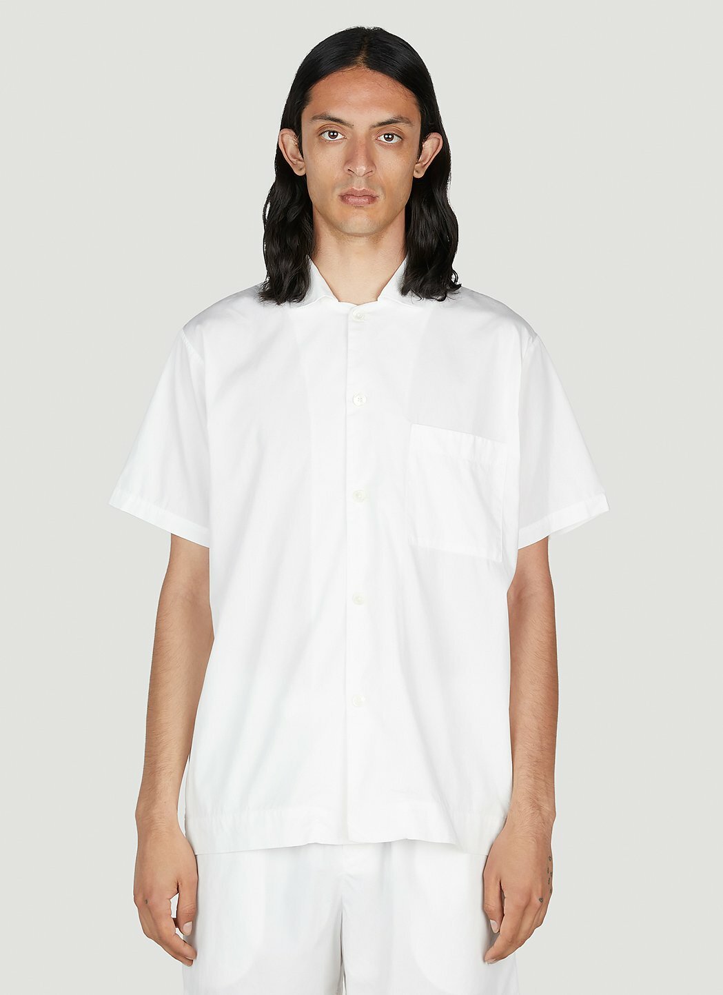Tekla Classic Short Sleeve Pyjama Shirt