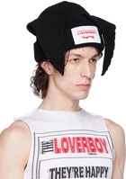 Charles Jeffrey Loverboy Black Floppy Ears Beanie