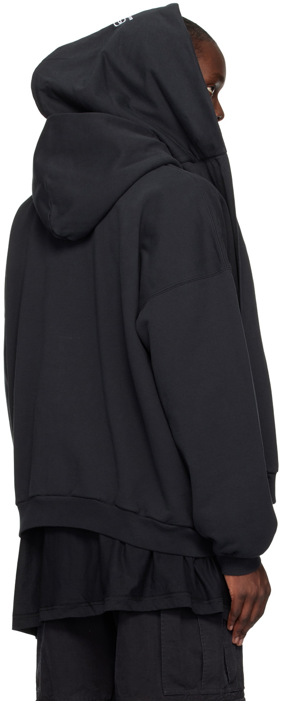 Balenciaga Black Layered Hoodie Balenciaga