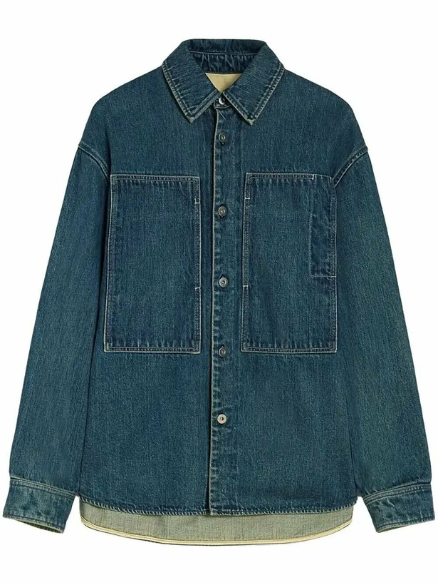 Photo: Jil Sander Long-Sleeve Denim Shirt