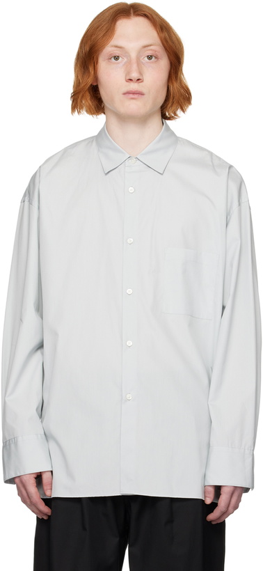Photo: stein Blue Oversized Down Pat Shirt