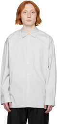 stein Blue Oversized Down Pat Shirt