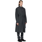 Bottega Veneta Grey Nylon Trench Coat