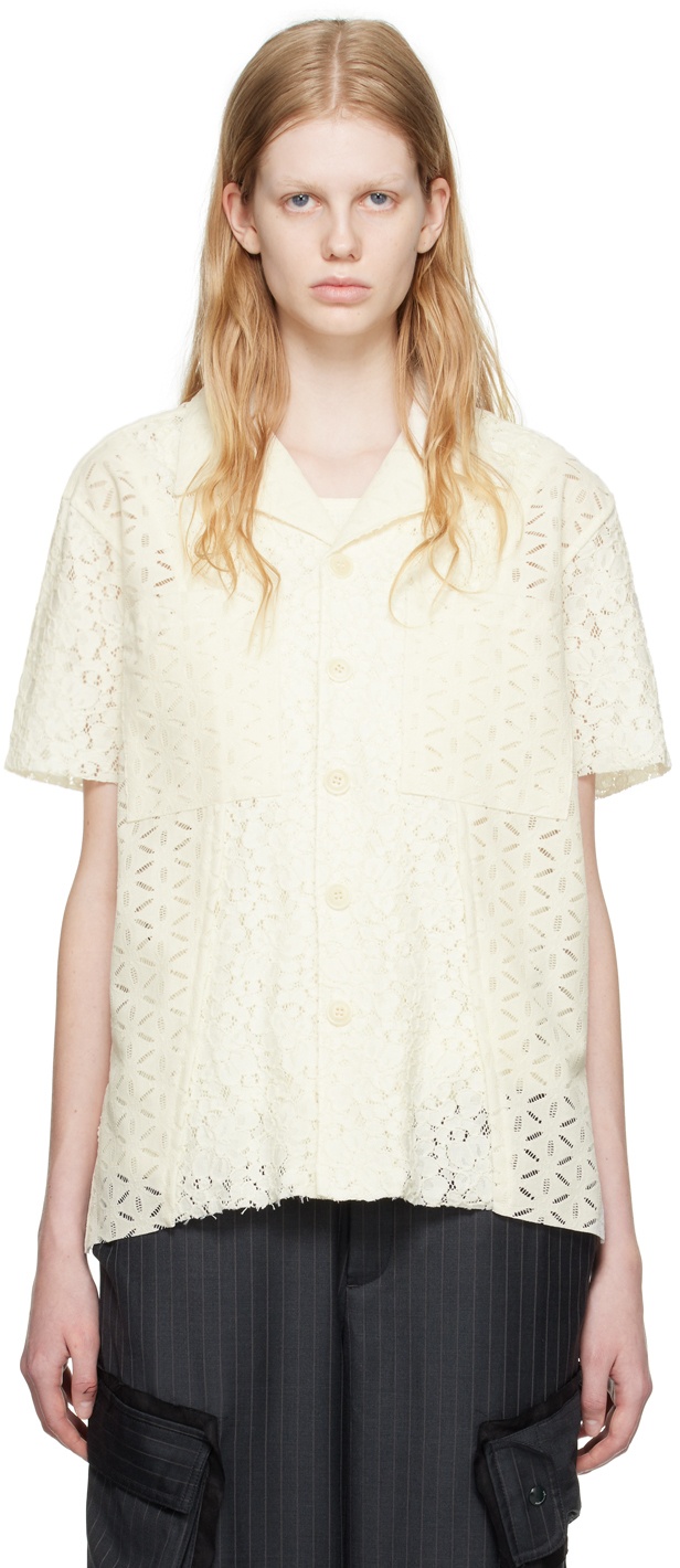 Andersson Bell Off-White Flower Shirt Andersson Bell