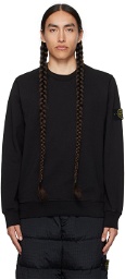Stone Island Black Crewneck Sweatshirt