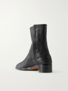 Maison Margiela - Tabi Split-Toe Full-Grain Leather Boots - Black