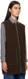 TOTEME Brown Zip Vest