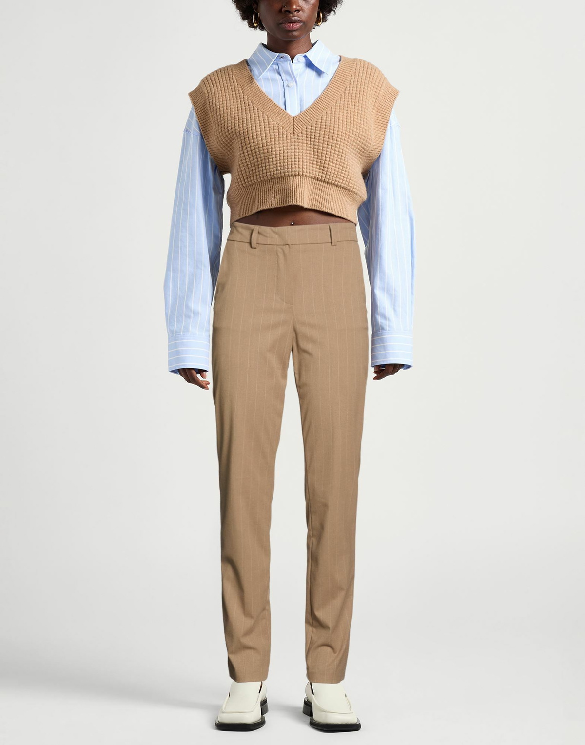 Manila Grace Womens Pants Khaki