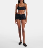 Alaïa Pleated low-rise bikini