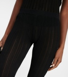 Petar Petrov Giulio rIbbed-knit flared pants