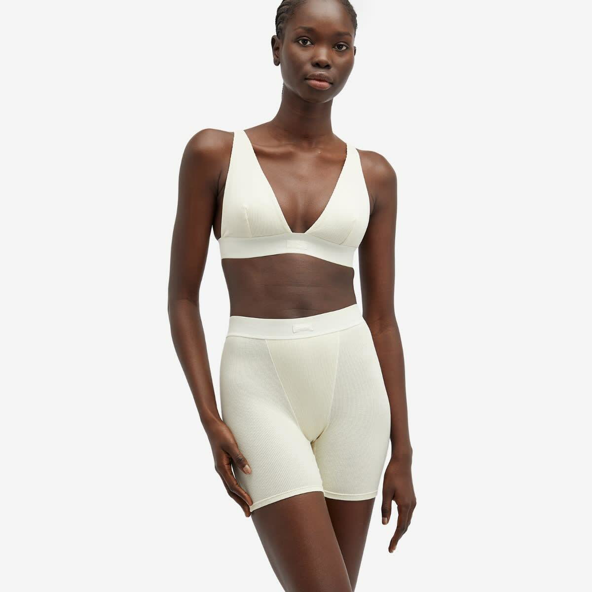 SKIMS Women's Cotton Rib Boxer in Bone SKIMS