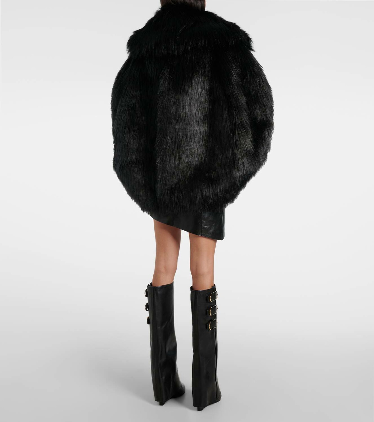 Givenchy Faux fur cape