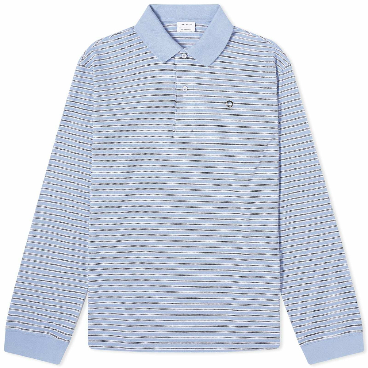 Saks Potts Women's Serena Polo Shirt in Blue Stripe