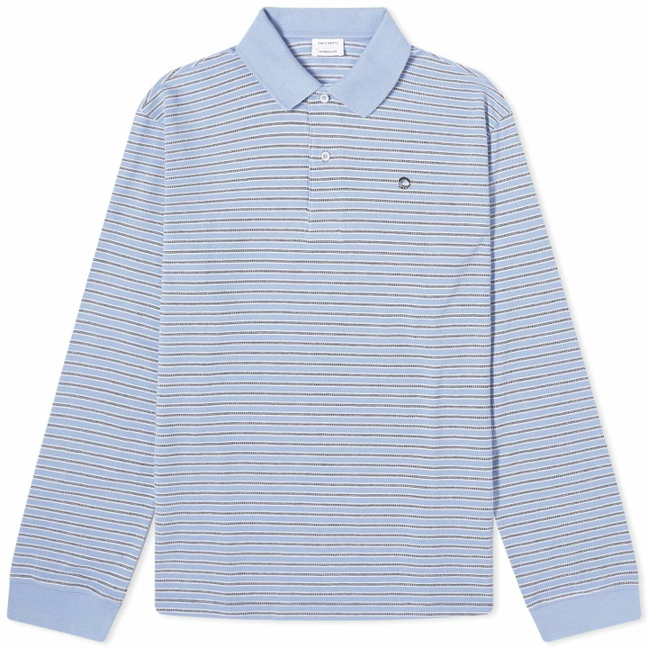 Photo: Saks Potts Women's Serena Polo Shirt in Blue Stripe