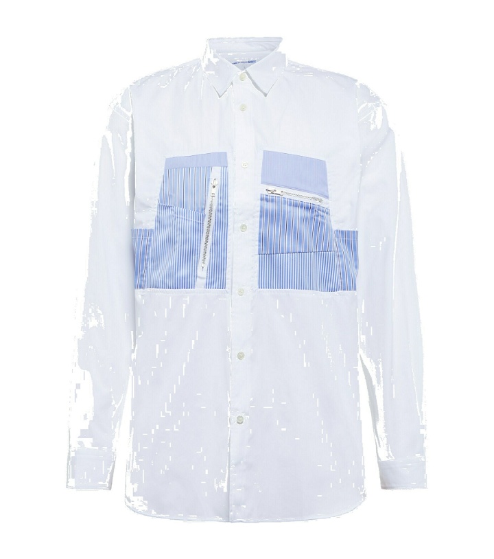 Photo: Comme des Garcons SHIRT - Appliquéd cotton poplin shirt