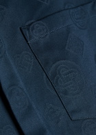 Casablanca Monogram Cotton Shirt Navy