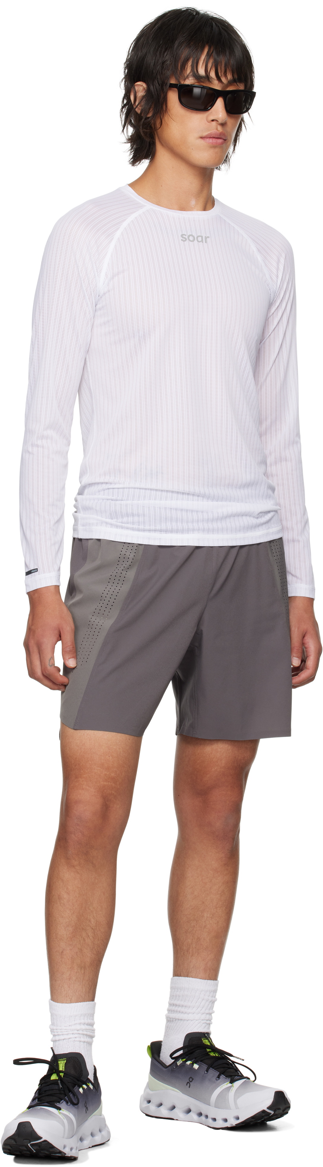 Soar Running White Race Base Layer T-shirt Soar Running