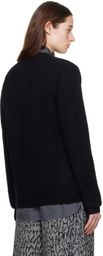 Comme des Garçons Shirt Black Y-Neck Cardigan