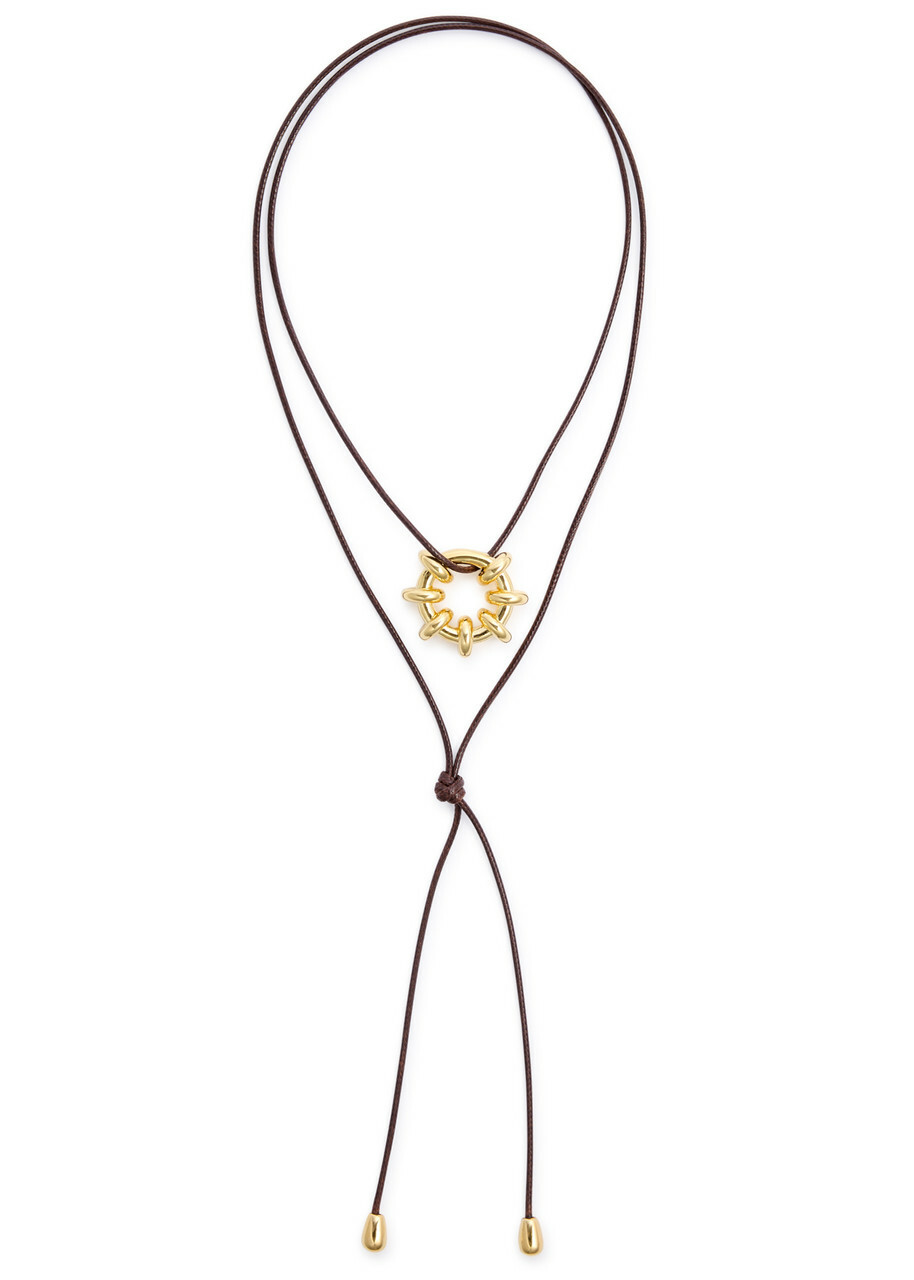 Eliou Timbo Gold-plated Cord Necklace - One Size
