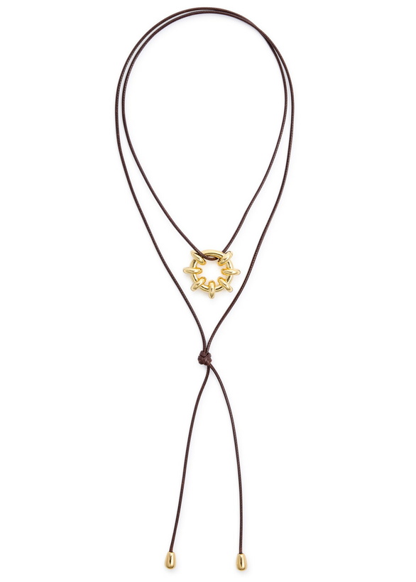 Photo: Eliou Timbo Gold-plated Cord Necklace - One Size