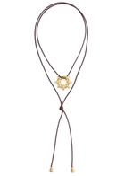 Eliou Timbo Gold-plated Cord Necklace - One Size