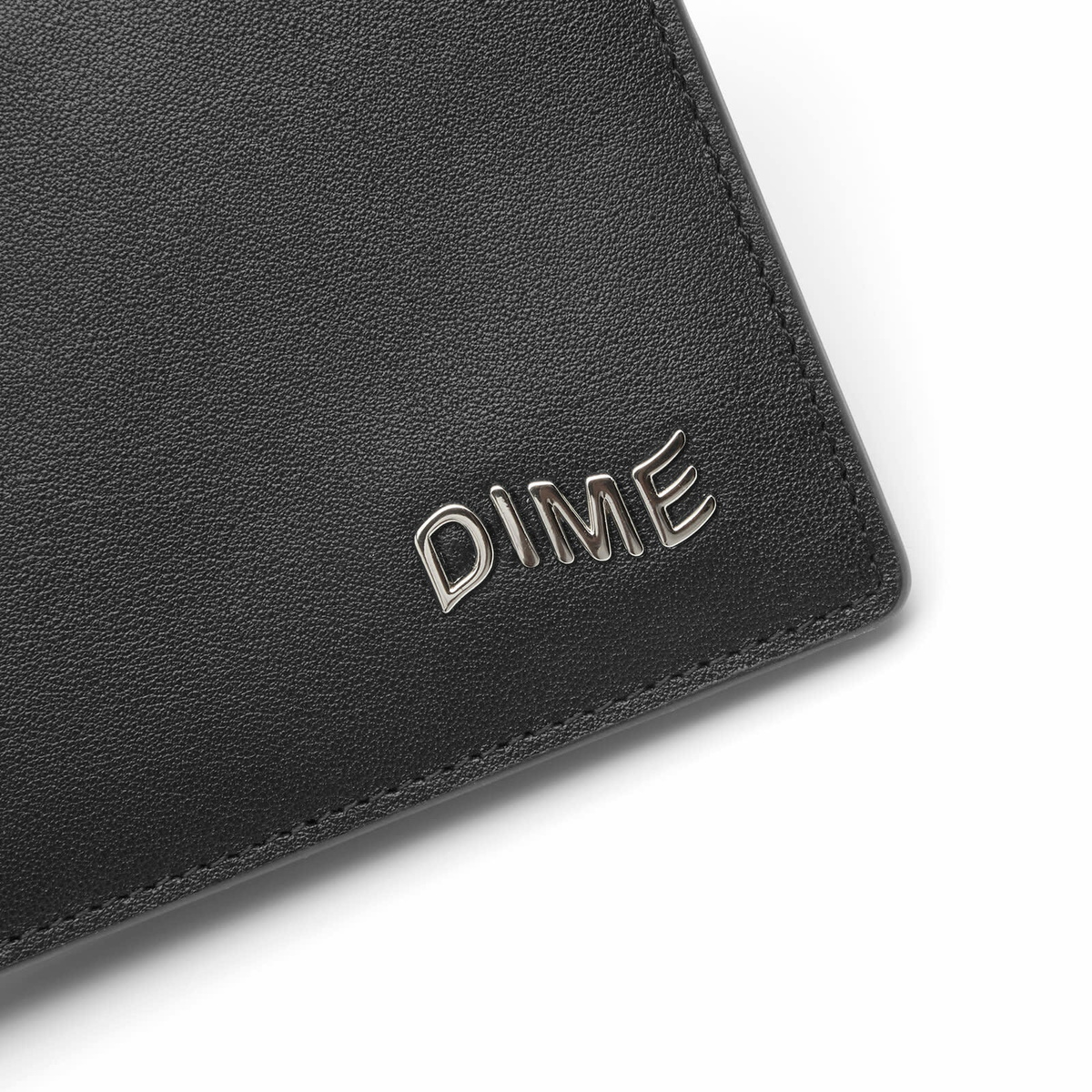 Dime Men's Leather Bifold Wallet in Black/Cherry Dime