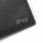 Dime Men's Leather Bifold Wallet in Black/Cherry 