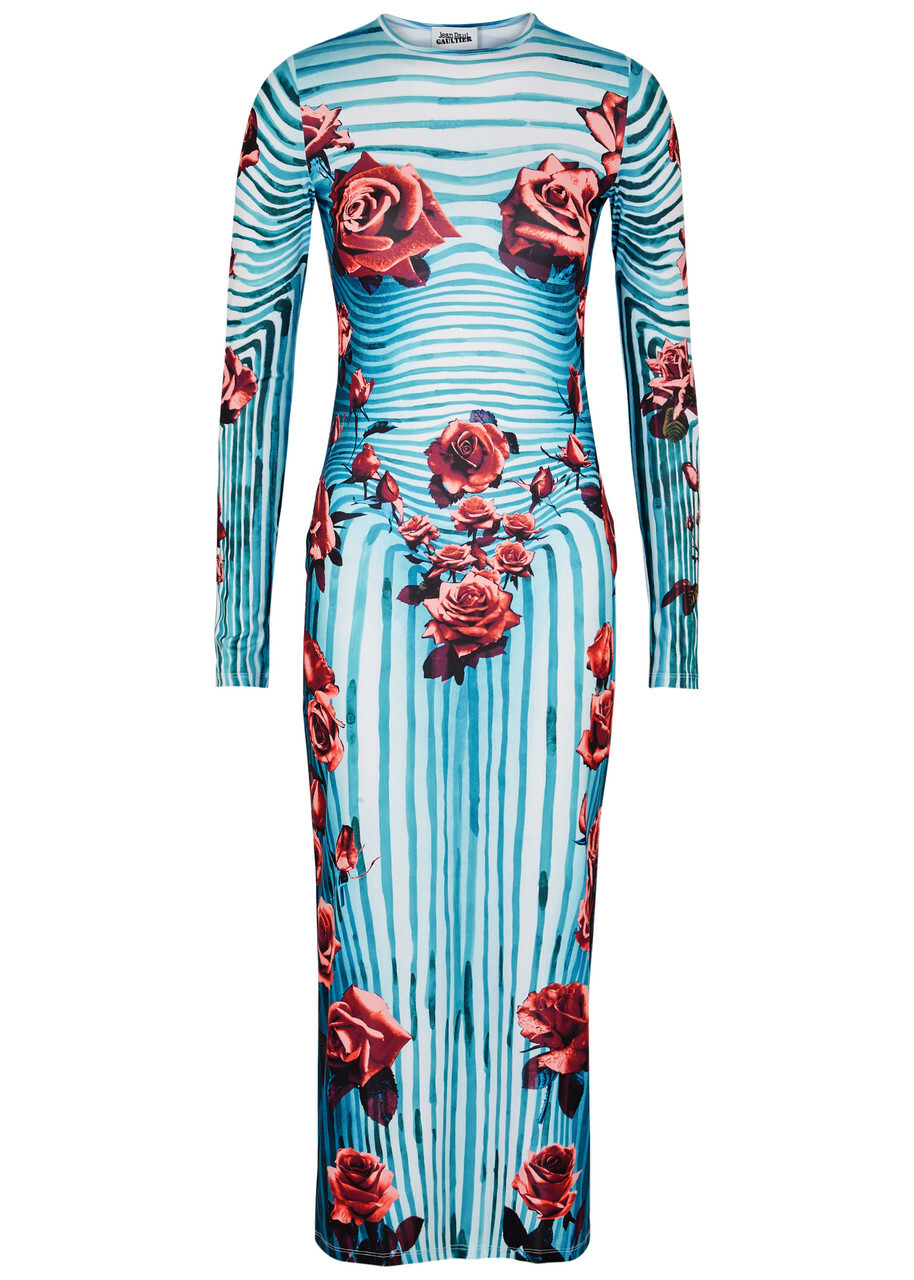 midi red halter dress Brick Red Floral Halter Midi Dress - Event Dresses