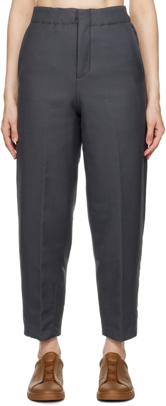 Photo: ZEGNA Gray Jogger Lounge Pants