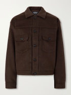 FrizmWORKS - Brushed Wool-Blend Jacket - Brown