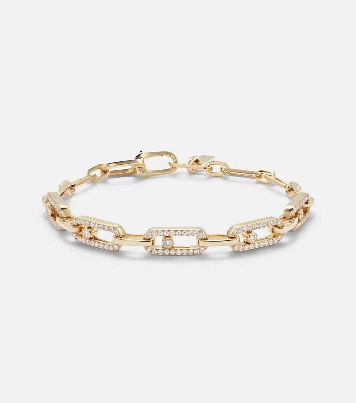 Messika Move Link 18kt gold bracelet with diamonds