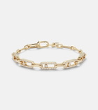 Messika Move Link 18kt gold bracelet with diamonds