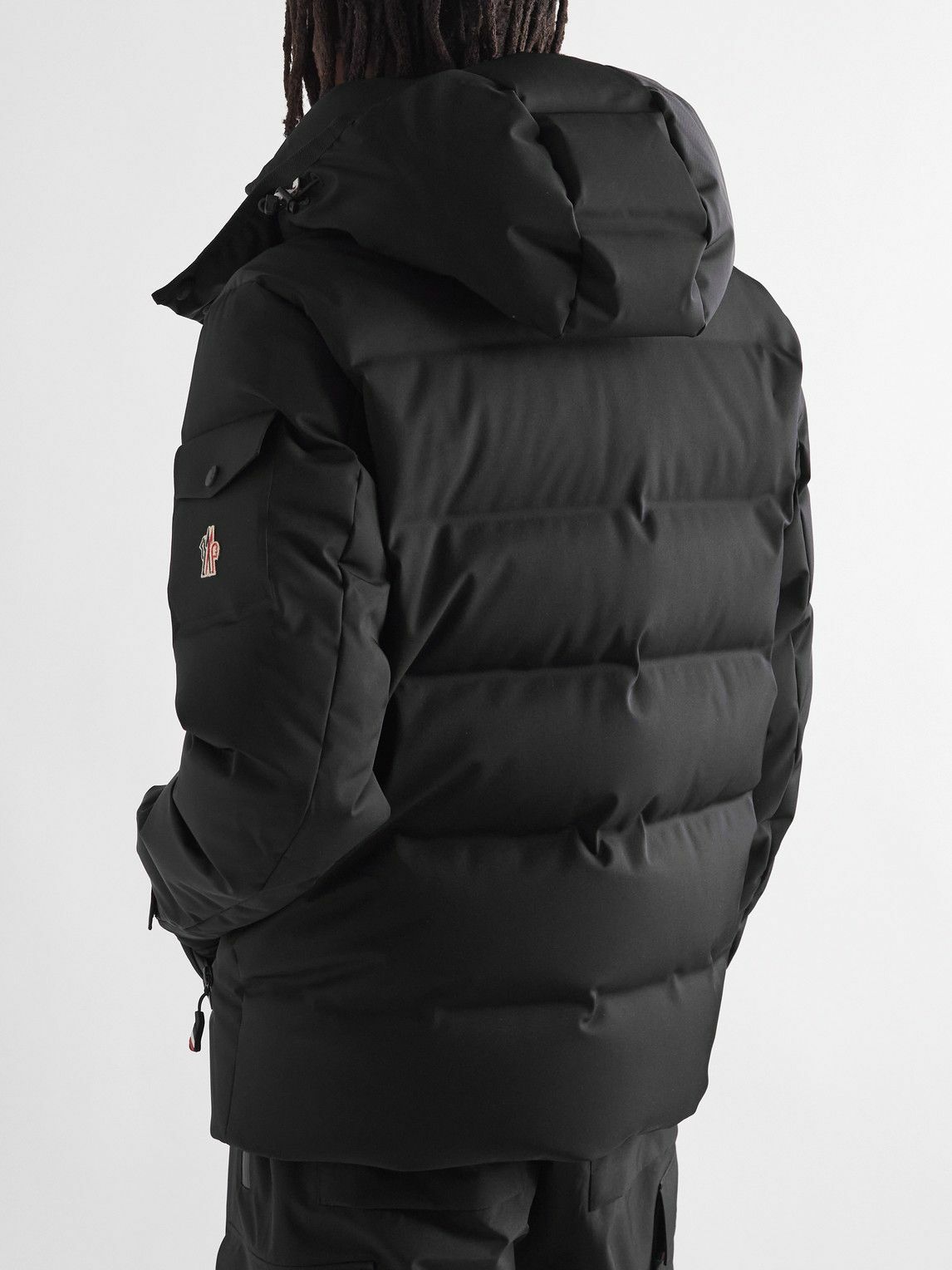 Blue Montgetech quilted down ski jacket, Moncler Grenoble