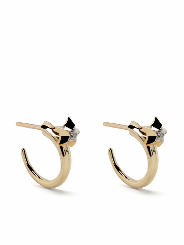 Photo: Adina Reyter Gold-Plated Shooting Star Diamond Earrings