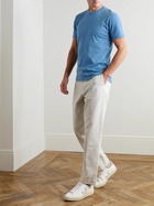 Sunspel - Indigo-Dyed Organic Cotton-Jersey T-Shirt - Blue