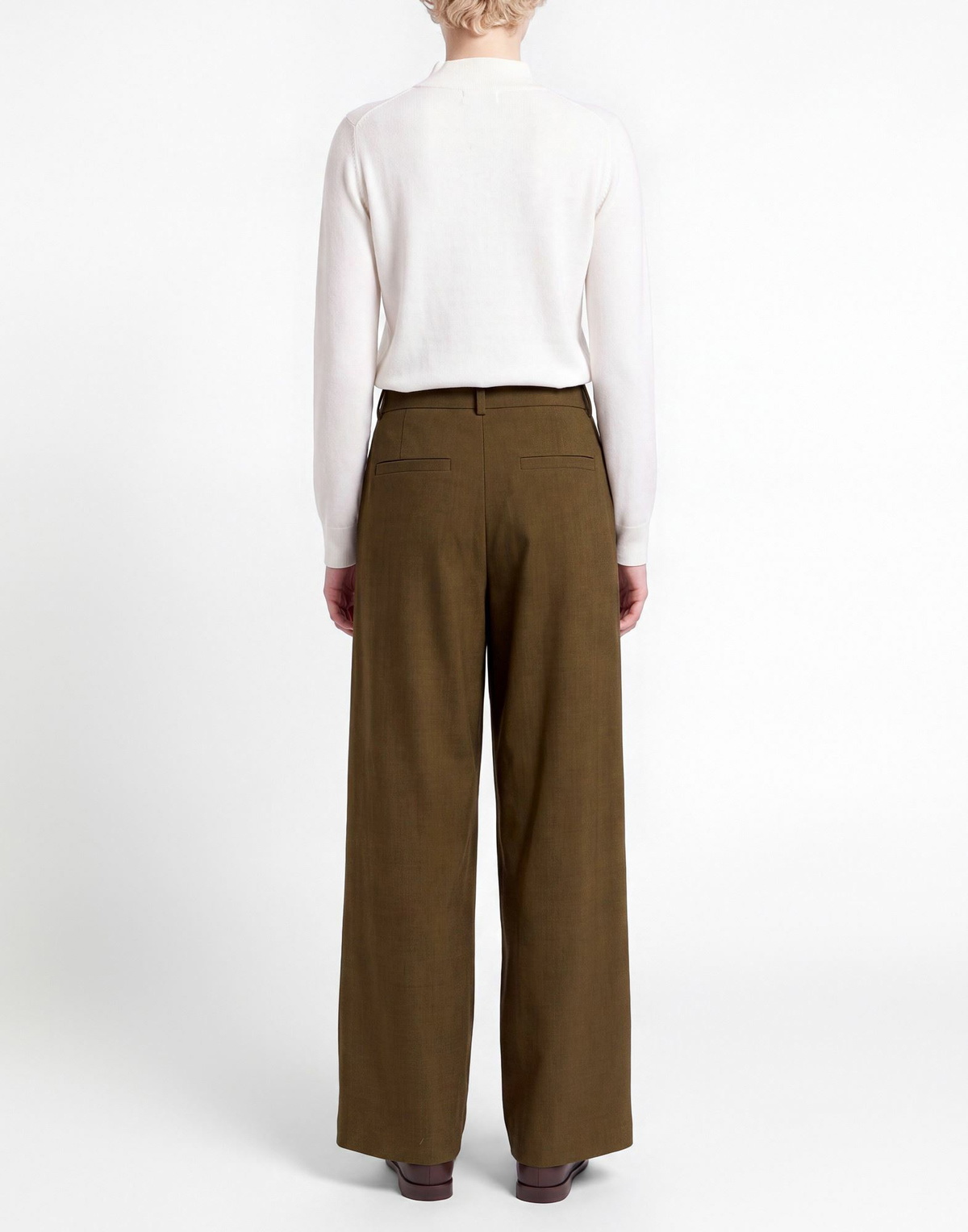 Jijil Womens Pants Military in Green