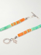Peyote Bird - Poppy Sterling Silver Multi-Stone Beaded Bracelet