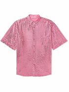 Acne Studios - Sandros Sequin-Embellished Voile Shirt - Pink