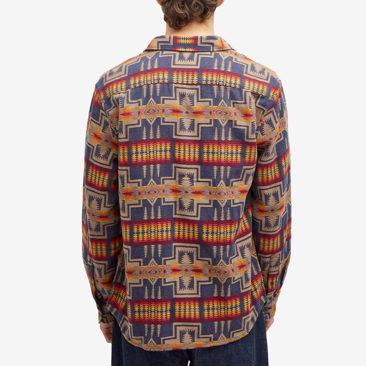 Pendleton Men's Jacquard Explorer Shirt in Harding Navy Pendleton Men's Jacquard Explorer Shirt in Harding Navy