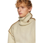 Loewe White Blanket Stitch Turtleneck