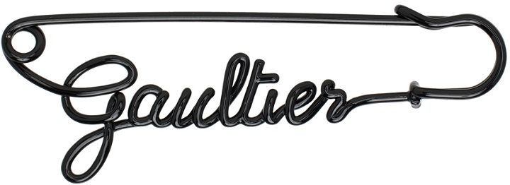 Photo: Jean Paul Gaultier Black 'The Gaultier' Brooch
