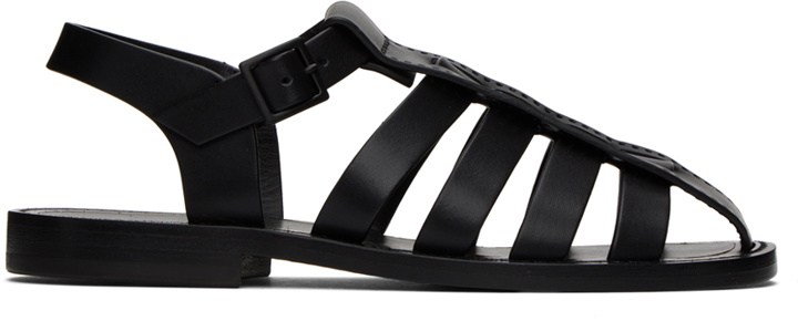 Photo: The Row Black Pablo Sandals