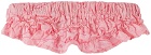 Gauntlett Cheng SSENSE Exclusive Pink Elastic Floral Collar